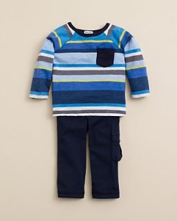 Splendid Littles Infant Boys Pensacola Stripe Raglan Tee & Pant Set
