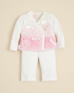 shirt pant set sizes 3 9 months price $ 58 00 color ivory pink size