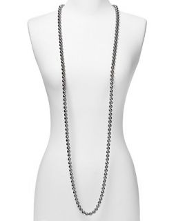 carolee grey pearl rope necklace price $ 65 00 color grey quantity 1 2