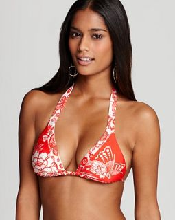 nanette lepore vixen triangle bikini top price $ 86 00 color fire size