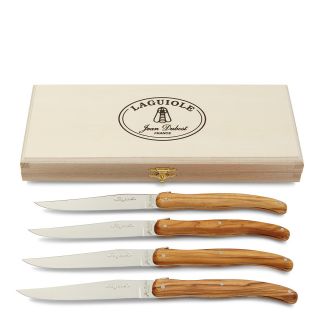dubost laguiole knives set of 4 price $ 99 99 color olivewood quantity
