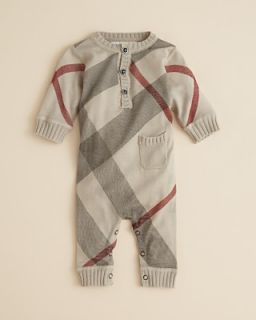 Burberry Infant Boys Knit Coverall   Sizes 3 18 Months