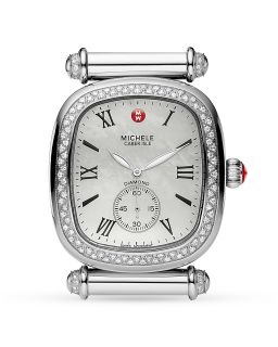 Michele Caber Cushion Diamond Watch, 38mm