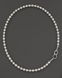 Lagos Sterling Silver and Pearl Necklace, 20