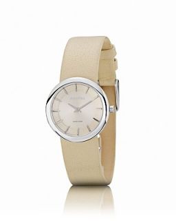 PANDORA Watch   Stainless Steel & Cream Leather Pure, 30.5mm