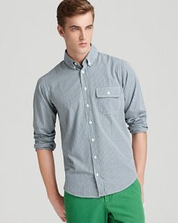 gingham sport shirt classic fit price $ 170 00 color hunter green size