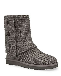 ugg australia classic cardy knit boots price $ 160 00 color charcoal