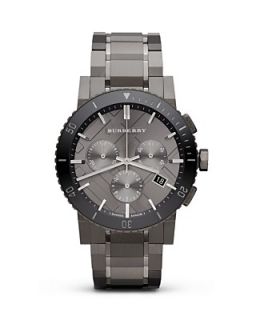 Burberry Gunmetal Ceramic and Stainless Steel Watch, 42mm