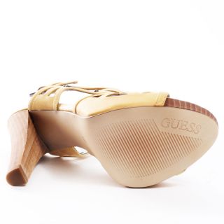 Beautifi Sandal   Yellow Leather, Guess, $82.44