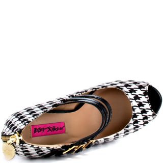 Betsey Johnsons Multi Color Barbe   Black and White for 149.99