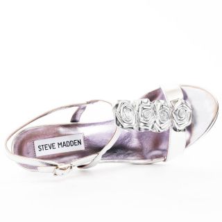 Goldwyn Sandal   Silver, Steve Madden, $58.99,
