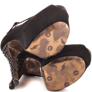 Betsey Johnsons Black Belll   Black Suede for 139.99