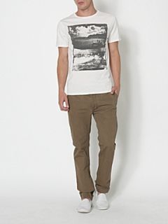 Label Lab Road trip landscape graphic T shirt Off White   House of Fraser