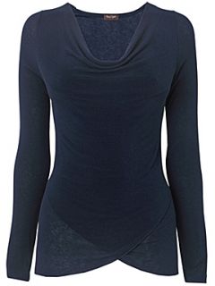 Phase Eight Rosika jersey cowl top Navy   
