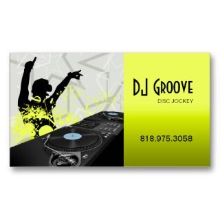 Hip Hop DeeJay Disc Jockey   Music Business Card