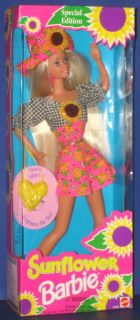  Sunflower Barbie Doll 1995 NRFB Mattel