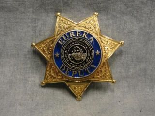 Eureka Deputy Andy Kavan Smith Screen Used Deputy Badge Name Tag Multi