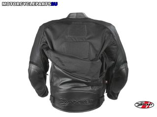 Joe Rocket Super Ego Leather Jacket Black XL New
