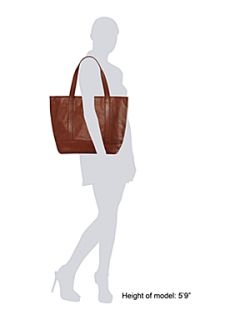Lands End Women`s luxe leather tote   
