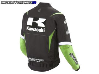 Kawasaki Supersport Jacket Black Green White 2XL New