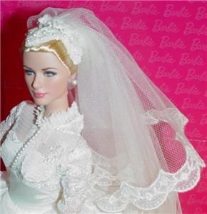 Barbie Fashion Only Grace Kelly Royal Wedding Gown Accessories