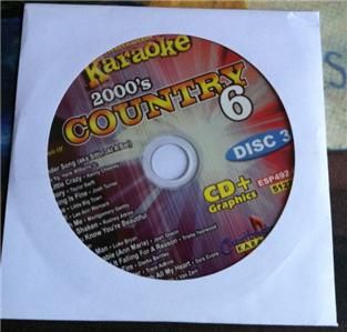 2000s Country 6 Vol 3 Chartbuster Karaoke CDG CD G Dierks Bentley $19
