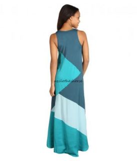 Kenneth Cole Colorblock Casual Maxi Patio Dress L $140