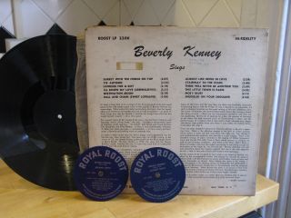 Beverley Kenney Sings for Johnny Smith Original 1955 Roost 2206 LP