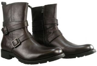 New $197 Kenneth Cole NY Bike N Hike Men Boots US 13 Brown