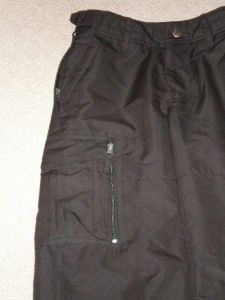Kemper Boys Cargo Style Ski Snow Pants Size 10 Black