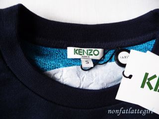New SS 2013 Kenzo Paris Tiger Sweater sweat Shirt Jumper Blue Women