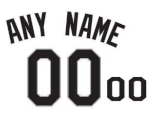 Chicago White Sox Authentic Home Jersey Lettering Kit Any Name Number