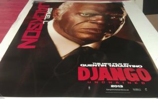 Django Unchained Movie Poster 2 Sided Original Advance 27x40 Samuel L