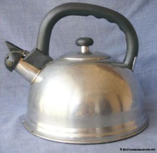 Retro Stainless Steel Whistling Kettle Stove Top