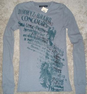 Mens JimmyZ Graphic Long Sleeve Thermal Shirt