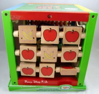 Kid Connection Wooden Deluxe Mini Activity Cube 5 in 1 Wood Toy
