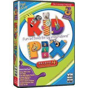 Kid PIX Deluxe 4 Kids Drawing Program New PC Games