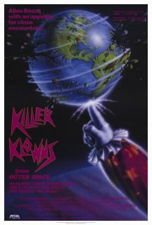 Killer Klowns from Outer Space Movie Poster 27x40 Grant Cramer Suzanne