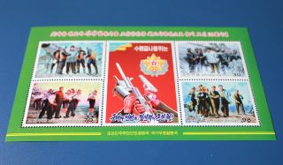 Korea Stamp 2011 Commander of Army Kim Jong IL Sheetlet No 4781