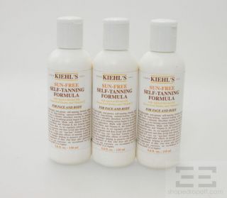 Kiehls 3 Piece Sun Free Self Tanning Formula Full Size 5 oz New