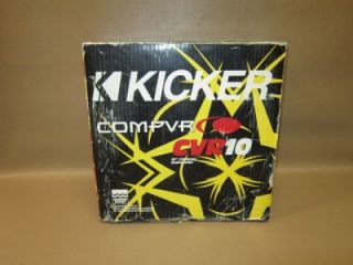 Kicker 05CVR104 Compvr 10 Subwoofer with Dual 4 Ohm Voice Coils in