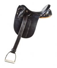 Kimberley Lite Rider Black Leather 17 Australian Saddle Excellent Low