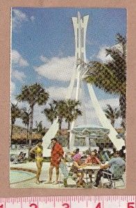 Vintage Postcard 1969 Pool Area Kings Inn Grand Bahama