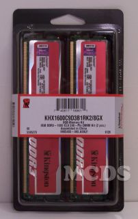 New Kingston HyperX 8GB (2 x 4GB) 240 Pin DDR3 SDRAM 1600