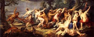 Nudes Fauns Women Eclogue of Fauns Roman Mythology Awesome Bronze