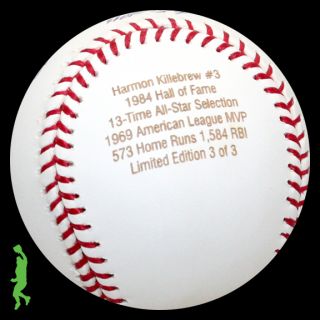 Harmon Killebrew HOF 84 Signed Auto All Star Al MVP Baseball Ball