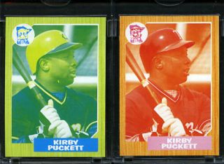 1987 Topps Baseball Proof Cards Kirby Puckett Twins