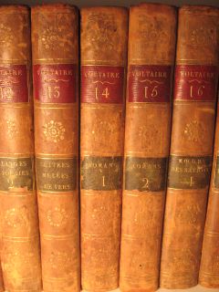 1792 Voltaires Works in 54 Volumes
