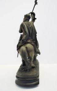 Patina Spelter Figure of King Edward III on Horse Back NoRes