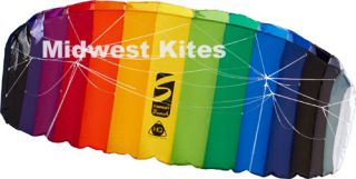 HQ Symphony Beach II 2 1 Rainbow Foil Dual Line Kite RTF Free US